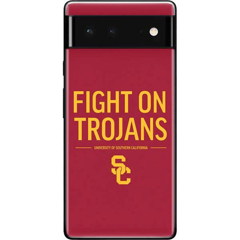 University of Southern California Fight On Trojans Red Google Pixel 6 Skin